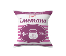 Сметана Первомайское молоко 20%, 400г