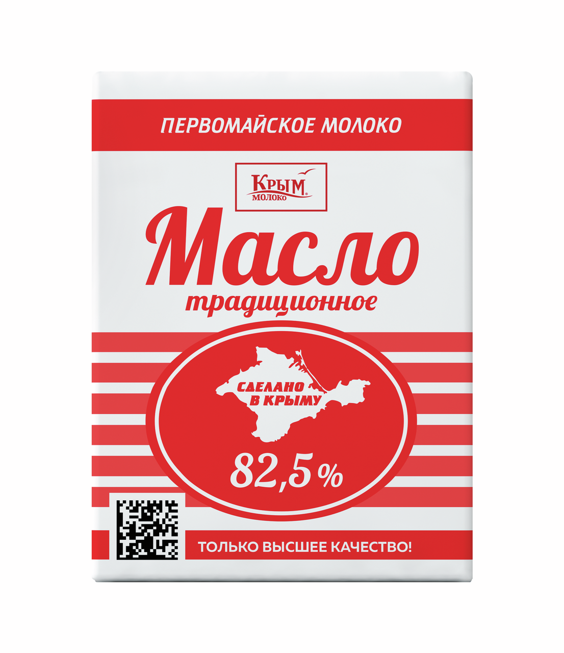 Масло сливочное Первомайское молоко Традиционное 82.5%, 180г