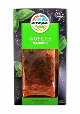 Форель Меридиан филе кусок слабосоленая с базиликом, 200г