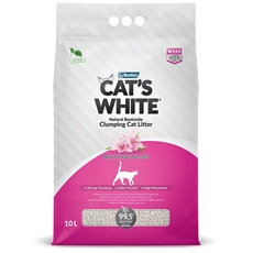 Наполнитель Cats White Baby Powder комкующийся для кошачьего туалета с ароматом детской присыпки, 10л
