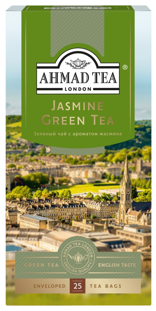 Изображение товара Чай Ahmad Tea Jasmine Green Tea зеленый с жасмином (2г х 25шт), 50г