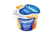 Творог мягкий Сернурский СЗ абрикос-апельсин 3%, 100г