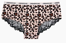 Трусы женские Authentic шортики леопардовые с кружевом размер XL