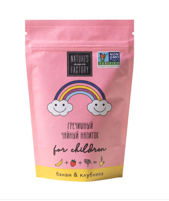Напиток Фабрика природы гречишный чайный банан-клубника, 75г