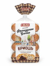 Бриошь Смак с кусочками шоколада, 240г