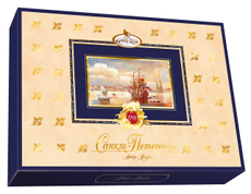 Набор конфет Кондитерская фабрика Крупской Санкт-Петербург из темного и молочного шоколада, 249г