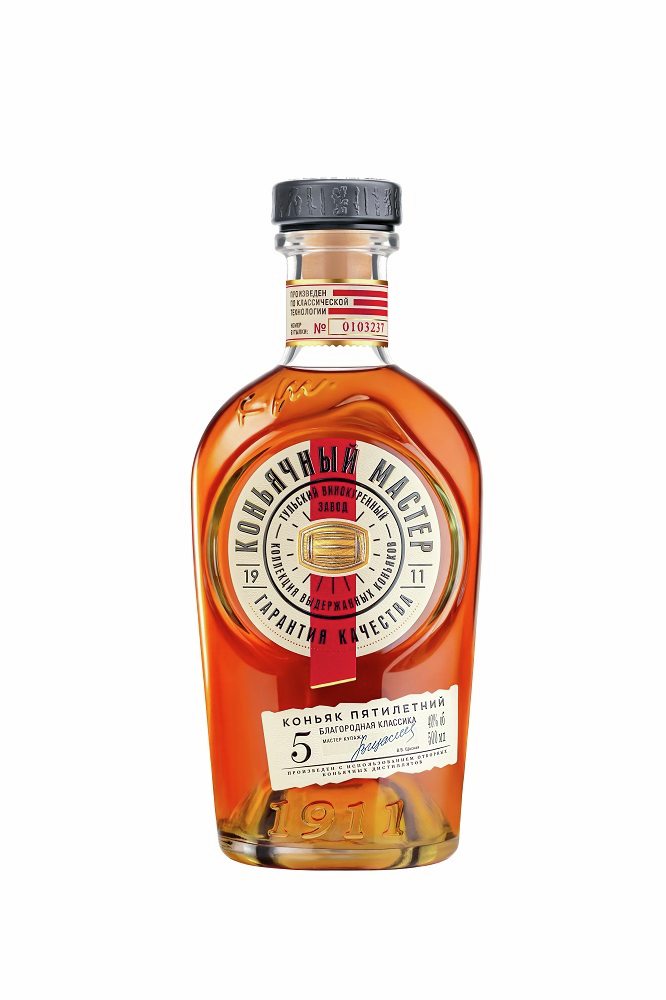 Коньяк Коньячный мастер 5 лет, 0.5л