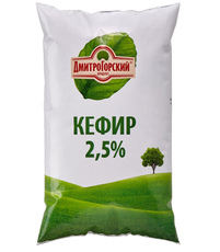 Кефир Дмитрогорский продукт 2.5%, 900г