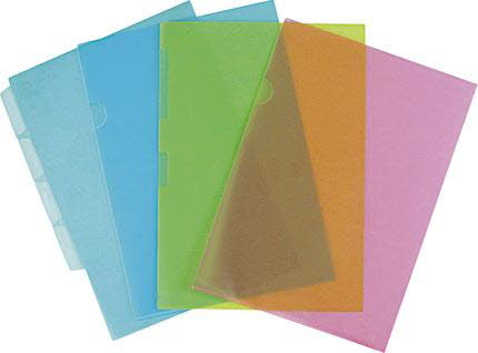 SIGMA Папки-уголки А4 цветная, 0.18мм