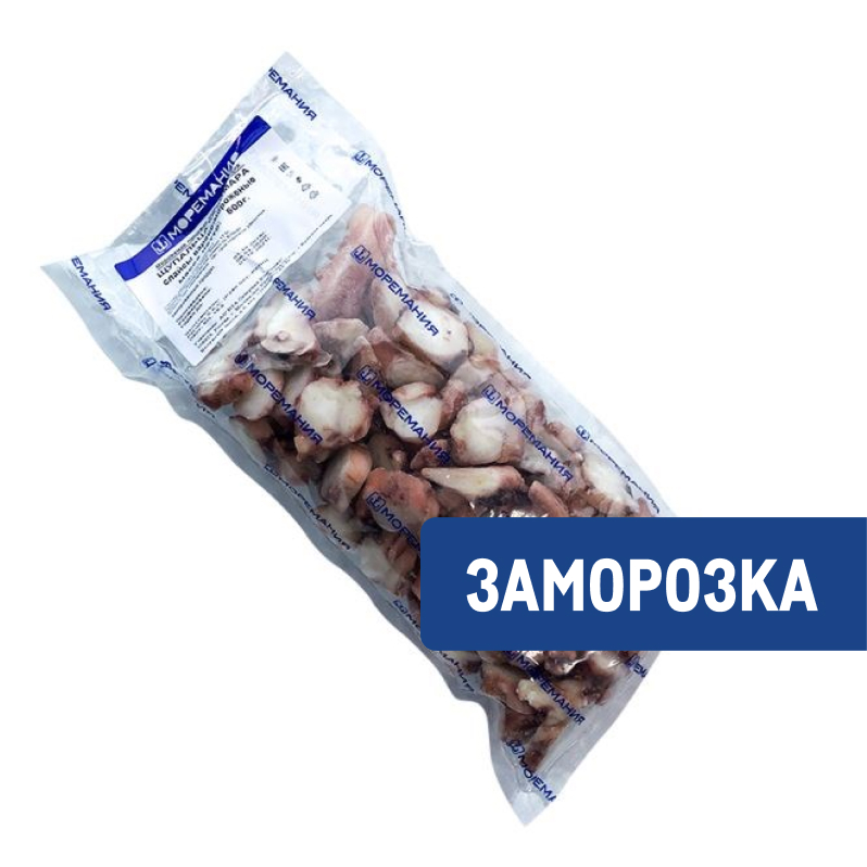 Кальмар Моремания слайсы щупальцев варено-мороженый, 500г
