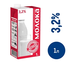 Продукт молокосодержащий Эконом ультрапастеризованный 3.2%, 1л