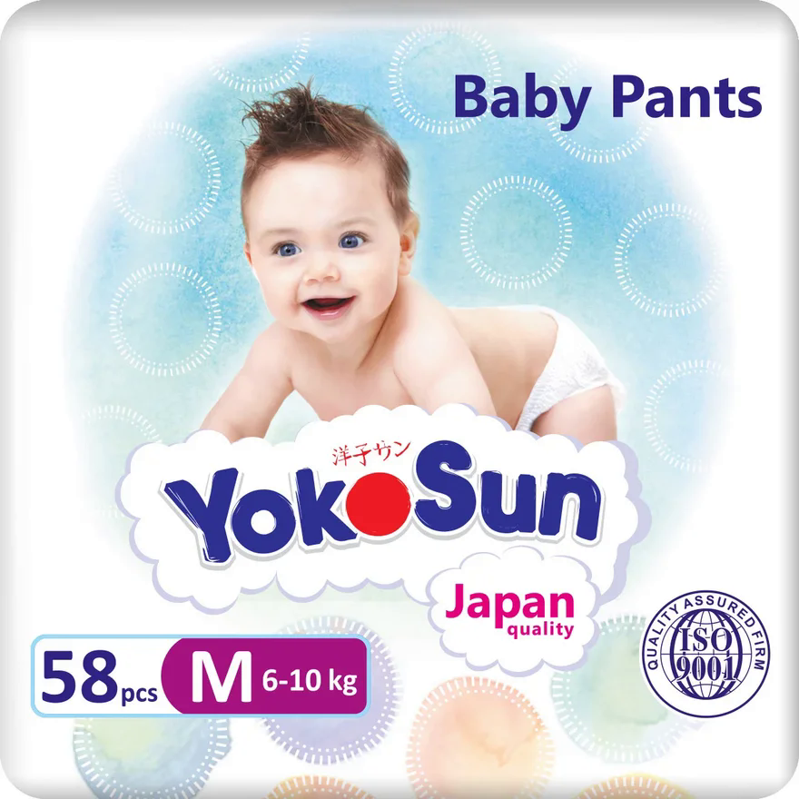 Изображение товара Подгузники-трусики YokoSun M 6-10 кг, 58 штук