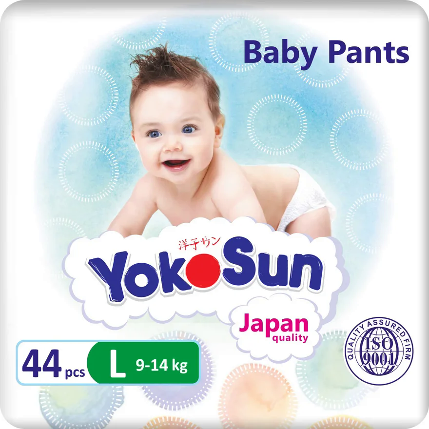 Подгузники трусики YokoSun L 9-14кг, 44шт купить с доставкой на дом ...