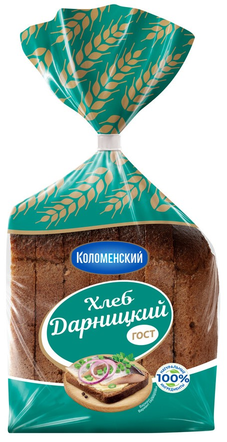 Хлеб Коломенский Дарницкий половина нарезка, 350г