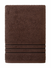 Полотенце Самойловский текстиль Верона темно-коричневое махровое 400г, 50 x 90см