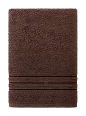 Полотенце Самойловский текстиль Верона темно-коричневое махровое 400г, 70 x 140см