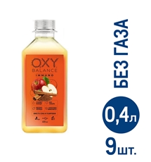 Вода Oxy Balance Immuno яблоко-корица, 400мл x 9 шт