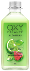 Вода Oxy Balance Vitamins Базилик-клубника-лайм без сахара негазированная, 400мл
