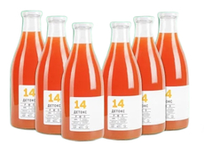Сок Тихвинский уездъ фруктовый детокс 14, 1л x 6 шт