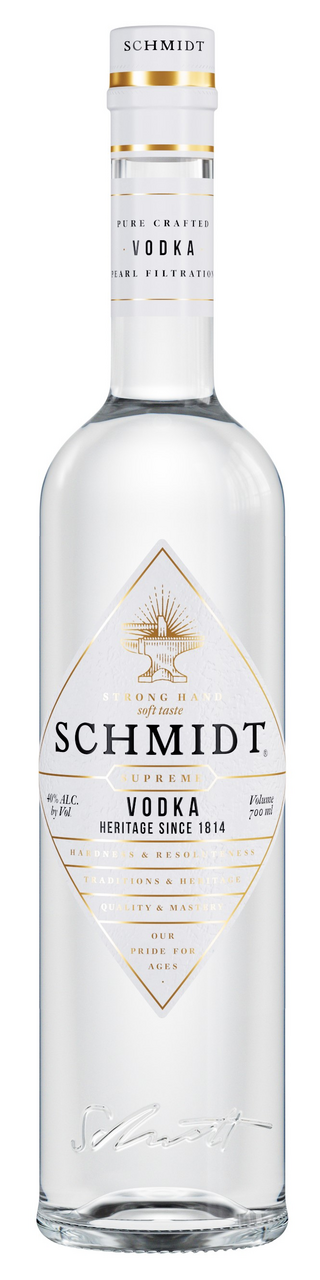 Изображение товара Водка Schmidt Supreme 0.7л премиум класс жемчужная фильтрация