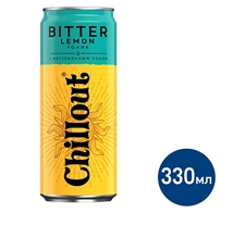 Напиток Chillout Bitter Tonic Лимон сильногазированный, 330мл