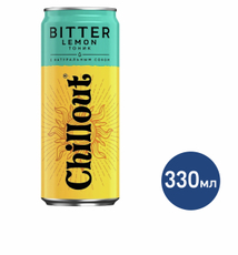 Напиток Chillout Bitter Tonic Лимон сильногазированный, 330мл