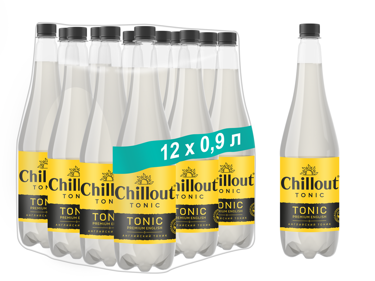 Напиток Chillout Premium English Tonic сильногазированный, 900мл x 12 ...