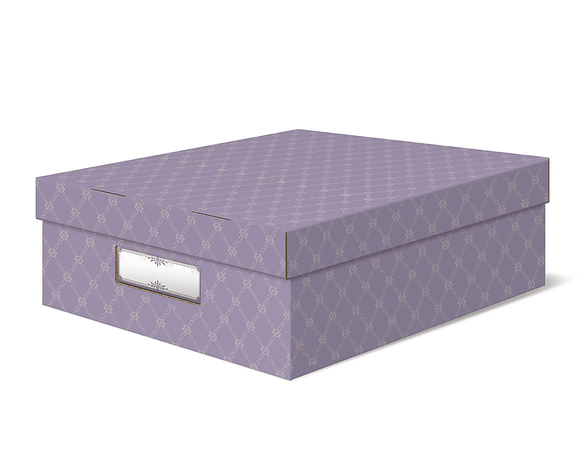 Корзина Лакарт Дизайн Pastel для хранения фиолетовая размер M, 2шт