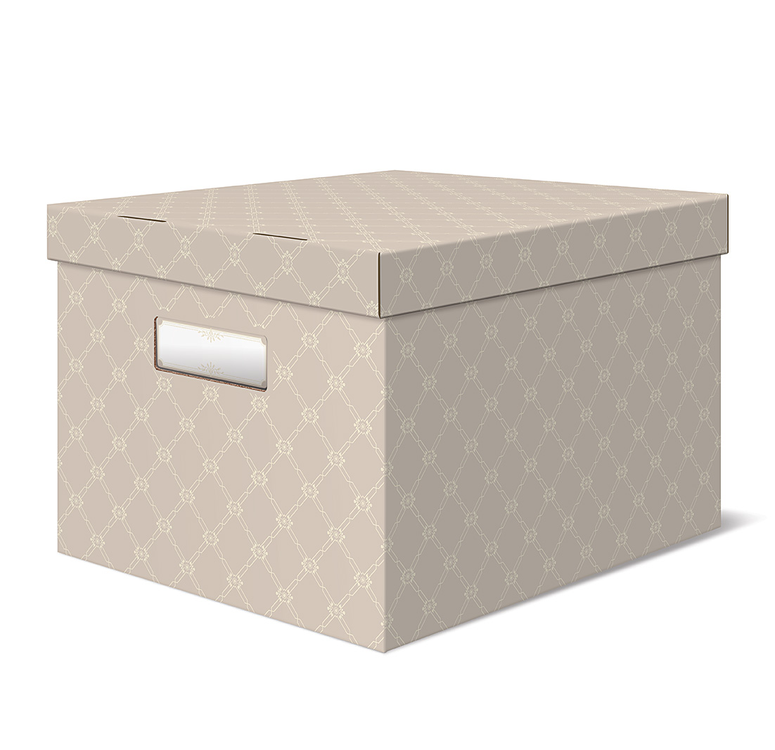 Корзина Лакарт Дизайн Pastel для хранения бежевая размер L, 2шт