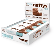 Батончик Nattys Coconattys шоколадный с мякотью кокоса, 45г x 12 шт