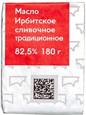 Масло Ирбитский молочный завод Ирбитское сливочное 82.5%, 180г