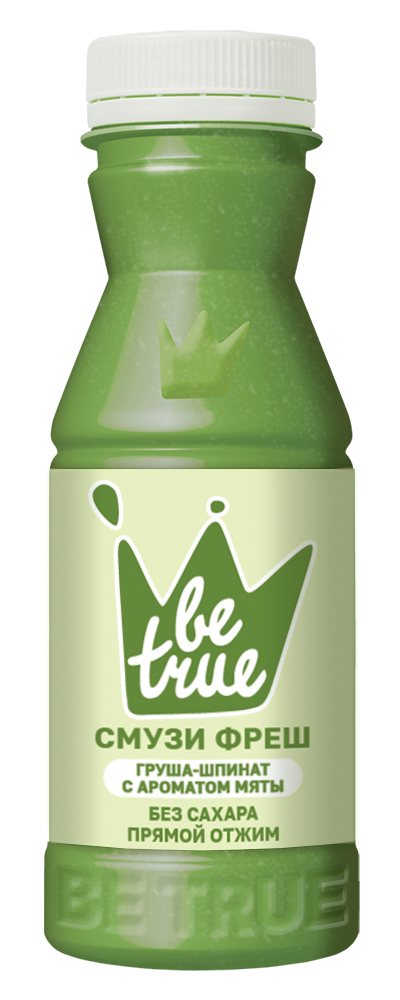 Смузи Be True Груша-мята-шпинат, 250г