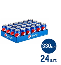 Напиток Pepsi газированный, 330мл x 24 шт