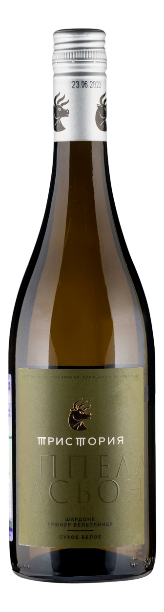 Вино Tristoria Аппеласьон Шардоне-Грюнер Вельтлинер белое сухое, 0.75л