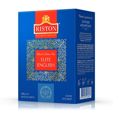 Чай Riston Elite English черный с зеленым листовой, 200г