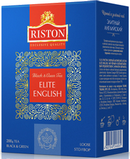 Чай Riston Elite English черный с зеленым листовой, 200г