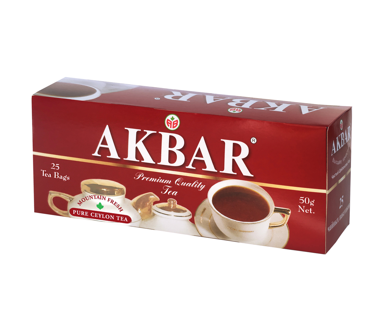 Изображение товара Чай Akbar Mountain Fresh черный пакетированный (2г x 25шт), 50г