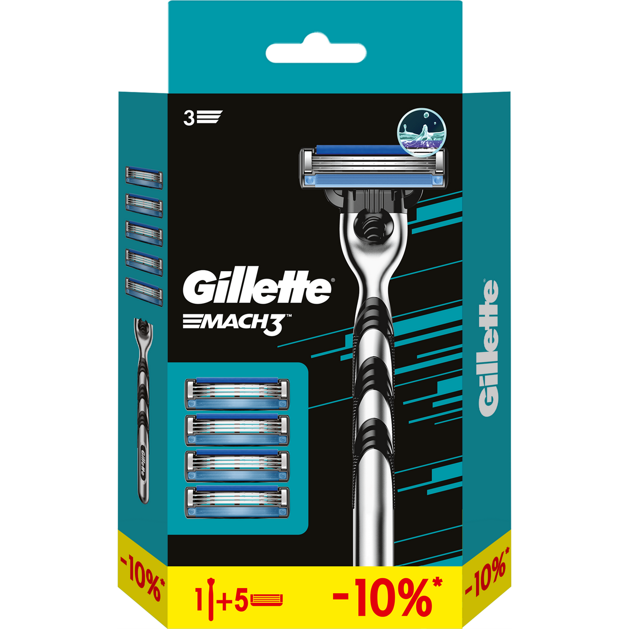 Бритва Gillette Mach3 мужская + 4 сменные кассеты купить с доставкой на ...