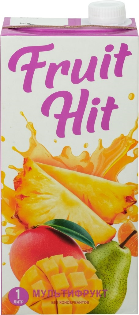 Нектар Fruit Hit мультифруктовый, 1л x 12 шт