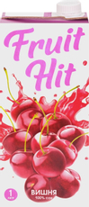Сок Fruit Hit вишня, 1л x 12 шт