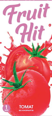 Сок Fruit Hit томат, 1л x 12 шт купить с доставкой на дом, цены в ...
