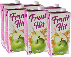 Нектар Fruit Hit яблочный, 2л x 6 шт