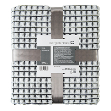 Tarrington House Плед графитный микрофибра велюр 280г, 200 x 220см