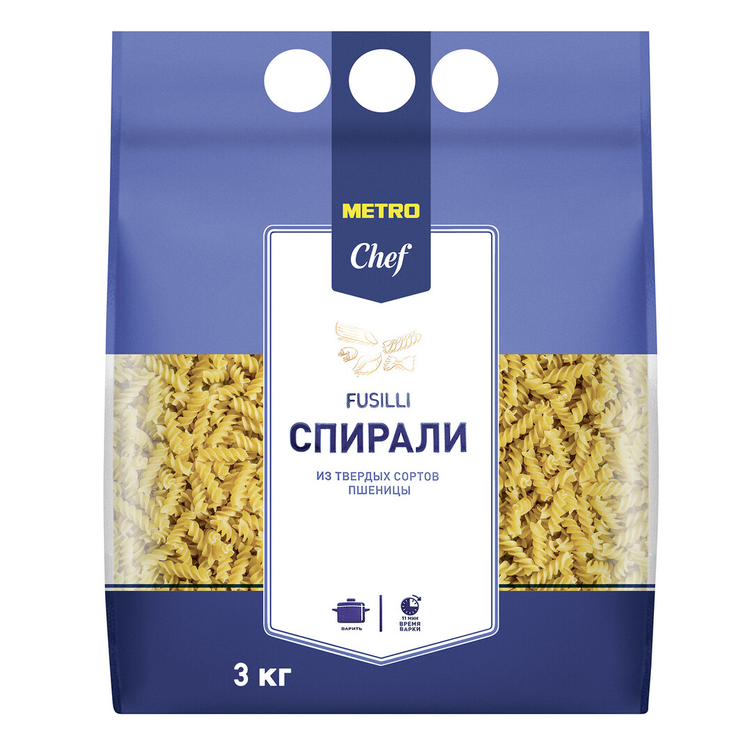 Изображение товара METRO Chef Макароны спирали Fusilli, 3кг