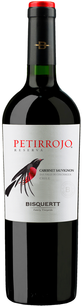 Изображение товара Вино Petirrojo Reserva Cabernet Sauvignon Красное сухое 0.75л Чилийское