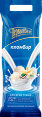 Мороженое пломбир Первый вкус Ванильное 15%, 900г