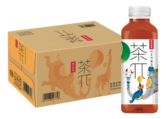 Холодный чай Пи со вкусом мандарина, 500мл x 15 шт