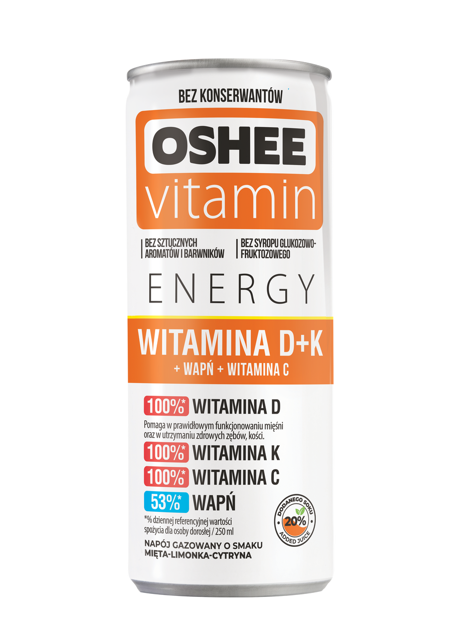 Напиток Oshee витаминный витамины D+K, 250мл