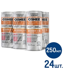 Напиток Oshee витаминный витамины D+K, 250мл x 24 шт