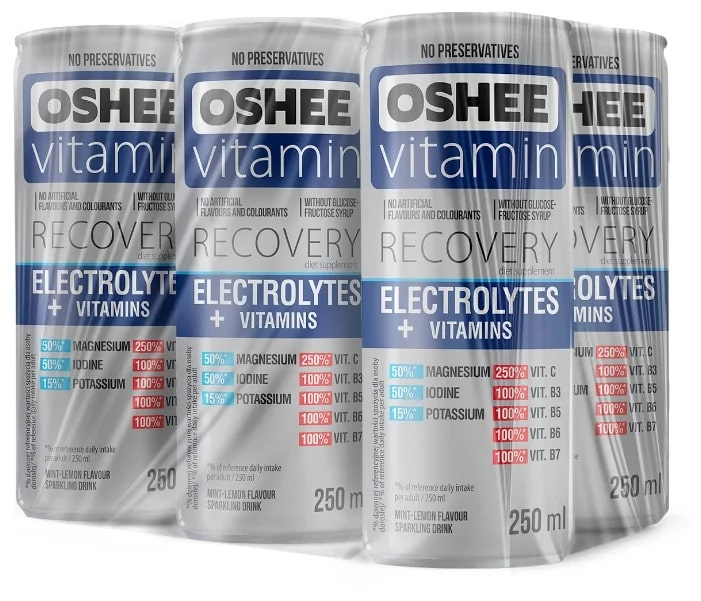 Напиток Oshee витаминный электролиты+витамины, 250мл x 24 шт